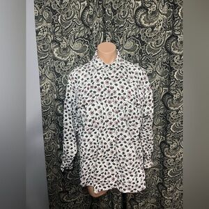 VTG Mixed Blues Paisley Cotton Corduroy Button Downs
Shirt Size Medium